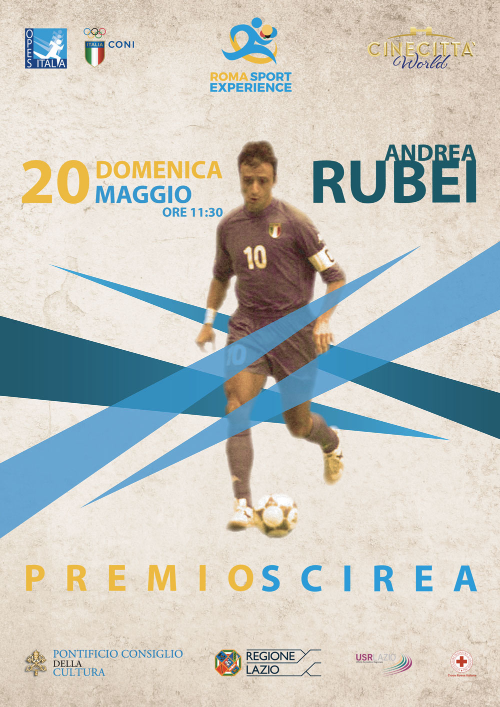 Roma Sport Experience 2018: “Premio Scirea” ad Andrea Rubei, la leggenda del futsal